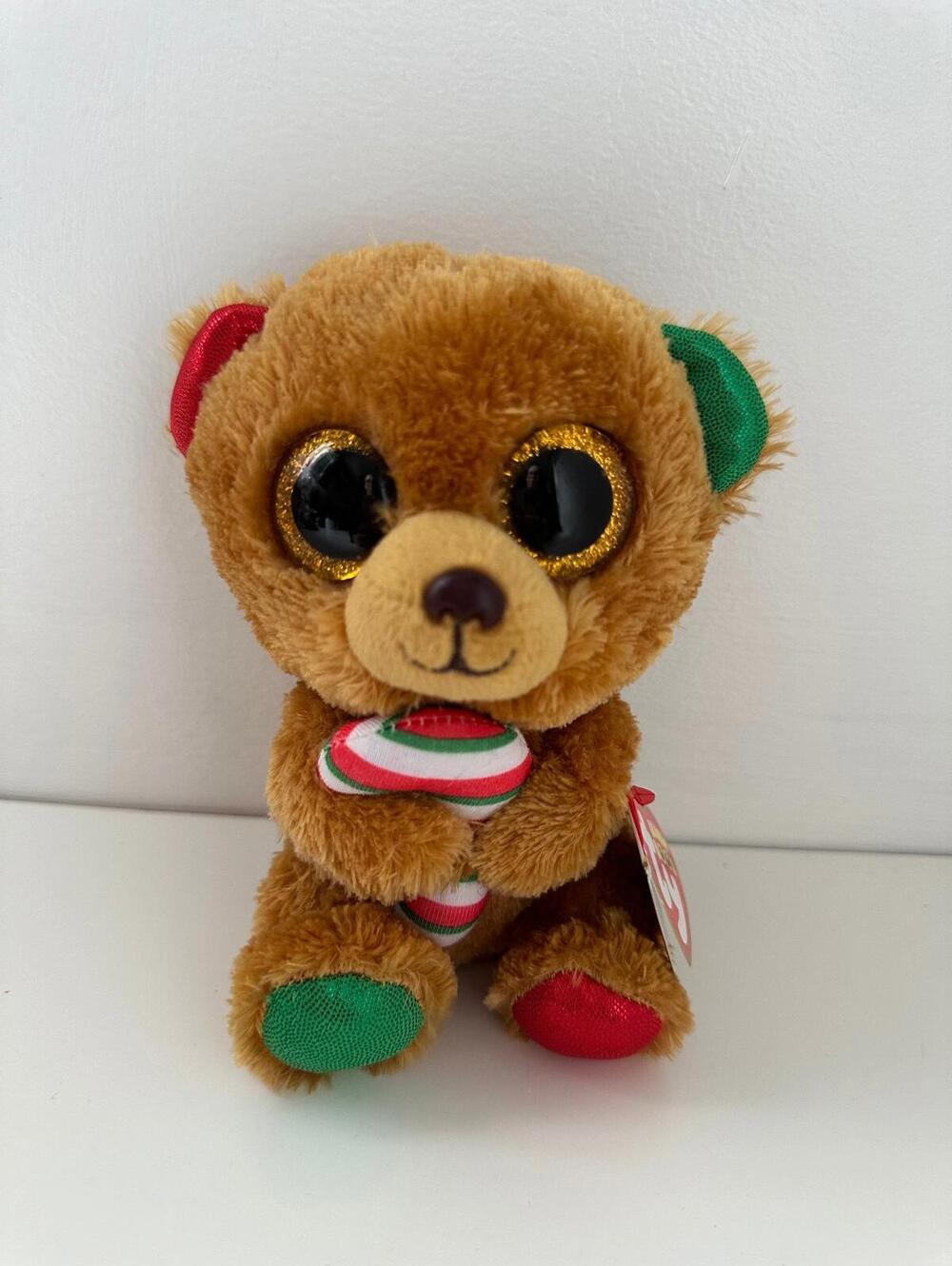 Ty Beanie Boo “Bella” the Holiday Bear (6 inch)